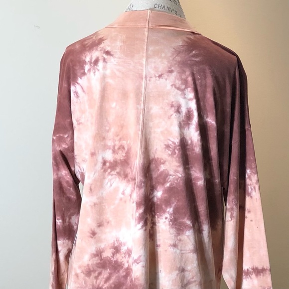 Free People Be Free Cabernet Combo Tie-Dyed Tee S - Picture 7 of 11